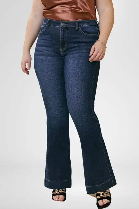 Kancan Plus Size Flare Jeans Jeans