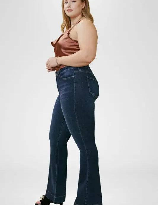 Kancan Plus Size Flare Jeans Jeans