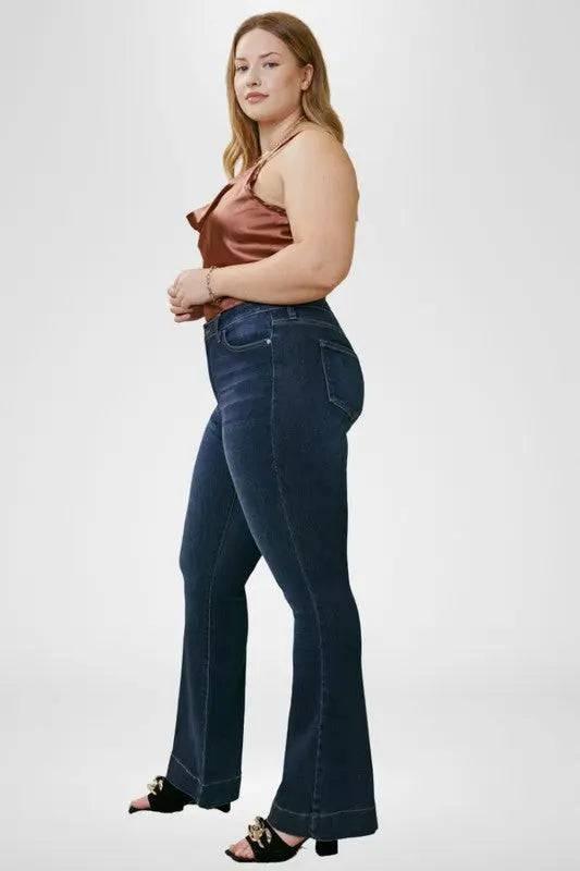 Kancan Plus Size Flare Jeans Jeans