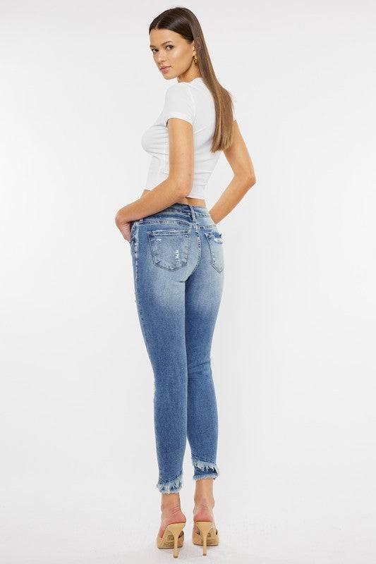 Kancan Mid Rise Ankle Skinny Jeans Jeans