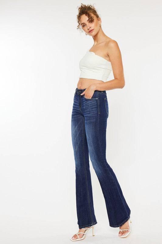 Kan can mid rise flare jeans Jeans