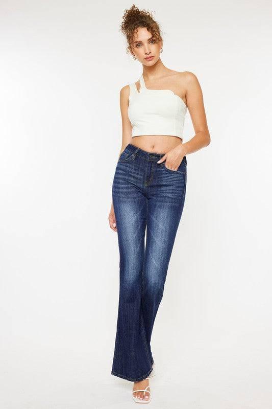 Kan can mid rise flare jeans Jeans