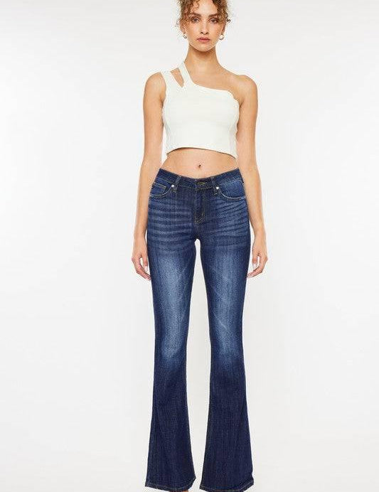 Kan can mid rise flare jeans Jeans