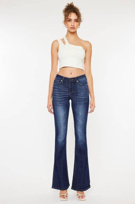 Kan can mid rise flare jeans Jeans