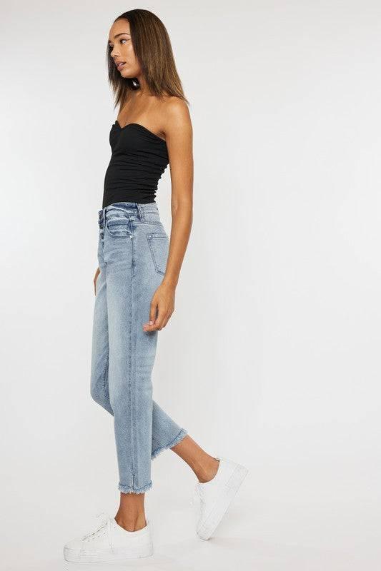 High rise straight fit jeans Jeans