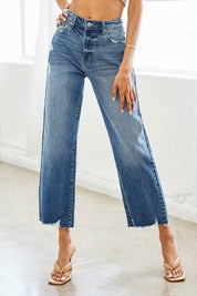 Kancan High Rise Slim Wide Leg Jeans Jeans