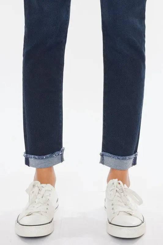 Kancan High Rise Stretch Cuffed Hem Skinny Jeans Jeans