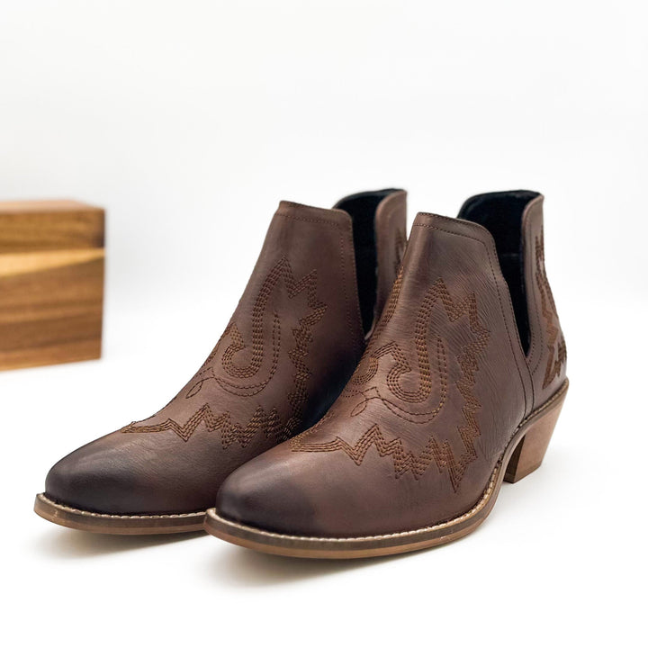 Kickin' Booties in Brown Shoes