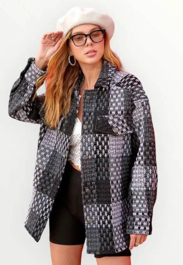 Lamiel Checkered Jacket Coats & Jackets