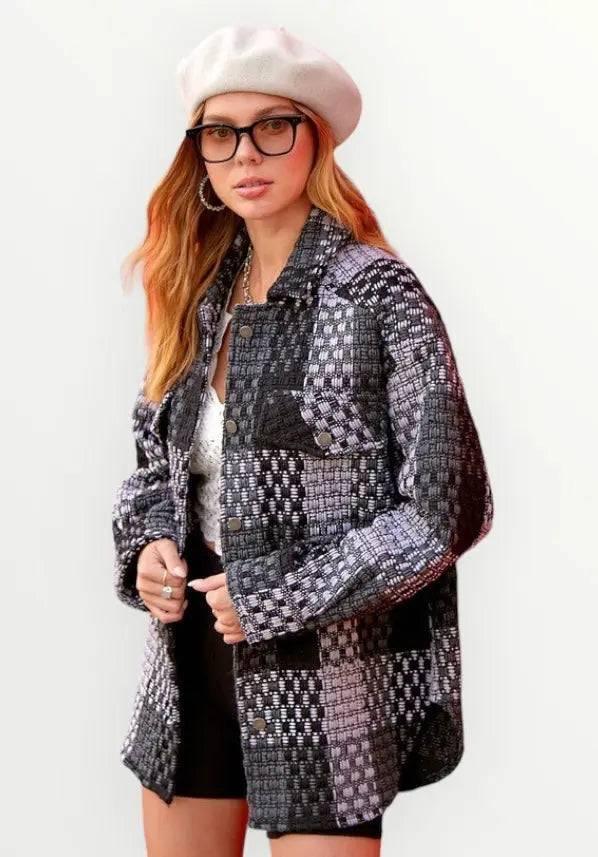 Lamiel Checkered Jacket Coats & Jackets