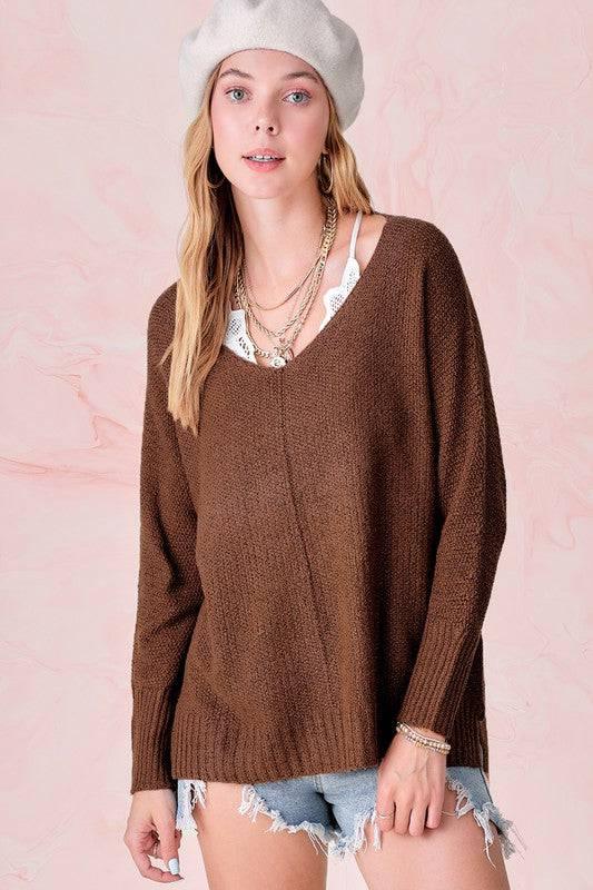 Relaxed fit hi low sweater Sweaters