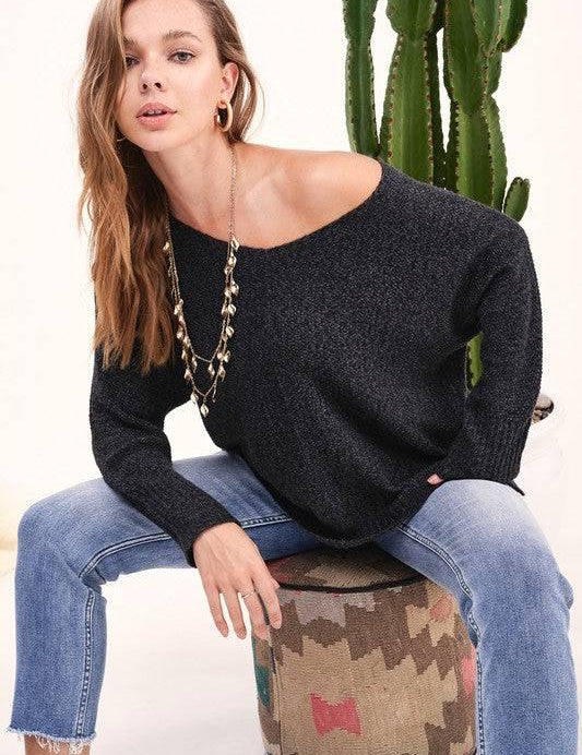 Relaxed fit hi low sweater Sweaters