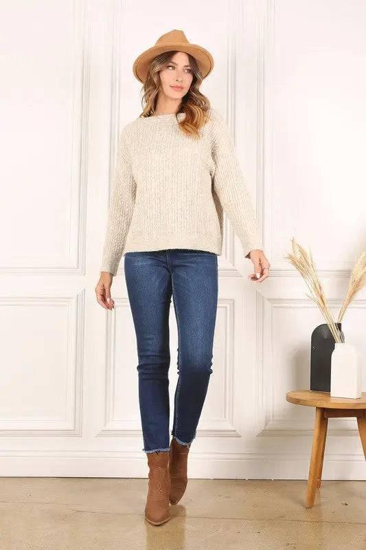 Women's Oversized Cable Knit Sweater - Cozy and Stylish Sweaters