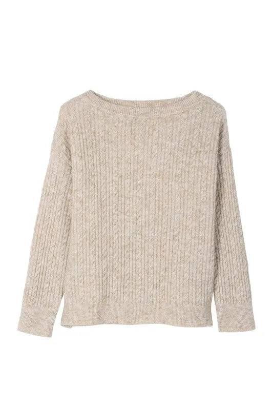 Women's Oversized Cable Knit Sweater - Cozy and Stylish Sweaters