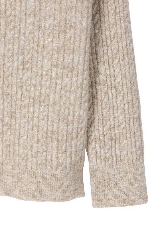 Women's Oversized Cable Knit Sweater - Cozy and Stylish Sweaters