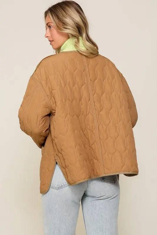 Oversized quilted puffer jacket Coats & Jackets