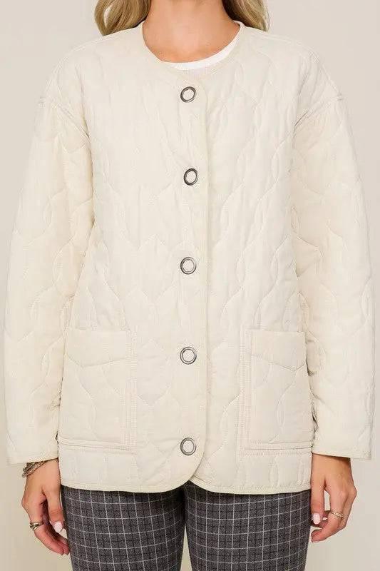 Oversized quilted puffer jacket Coats & Jackets