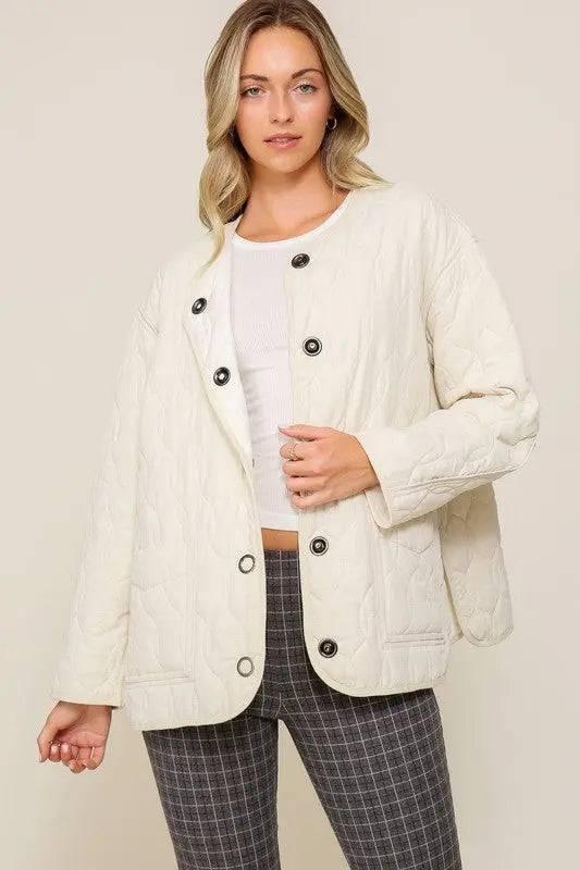 Oversized quilted puffer jacket Coats & Jackets