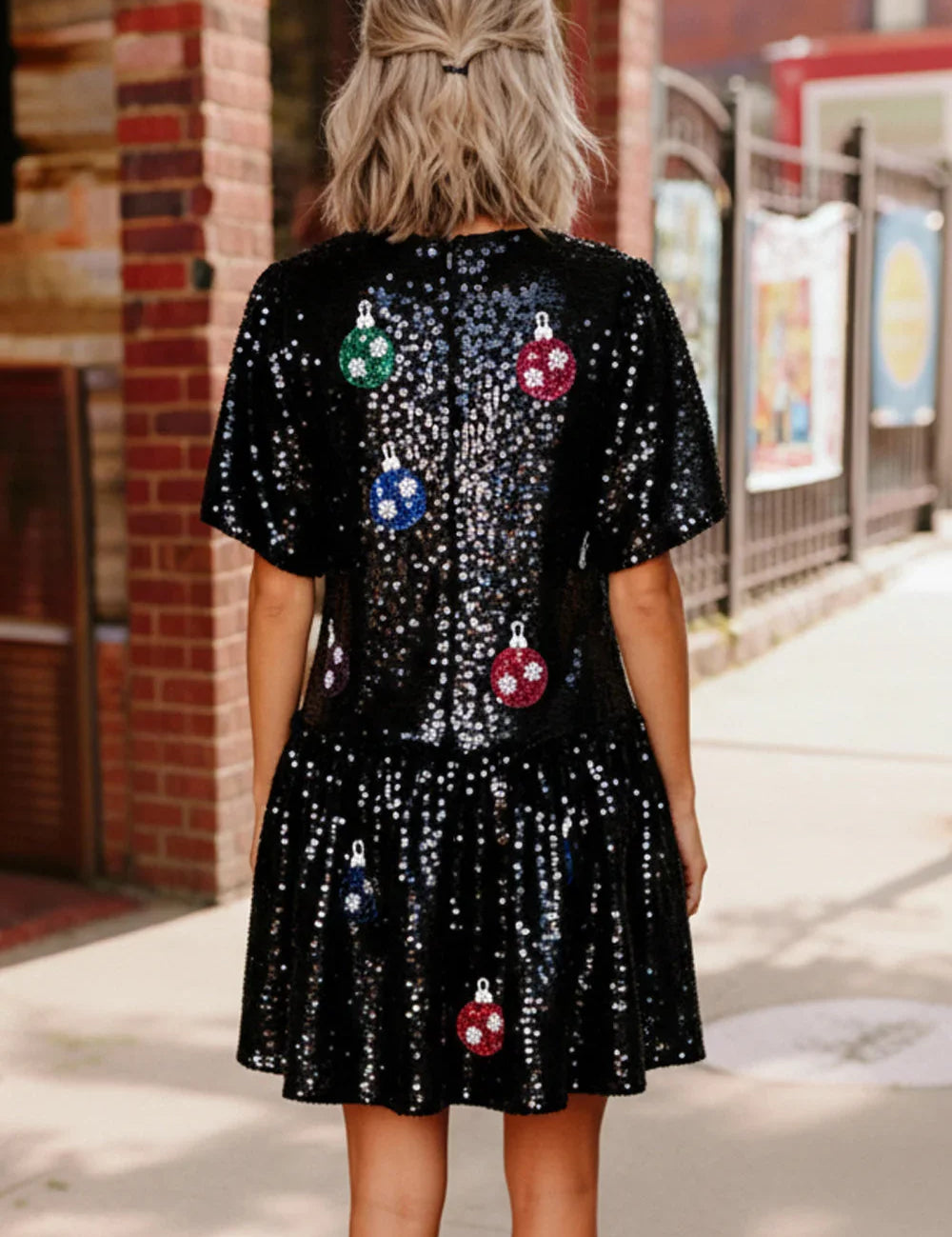 Tinsel & Twirl Sequin Dress | Daverri Fashions