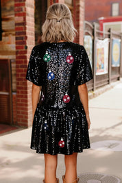 Tinsel & Twirl Sequin Dress | Daverri Fashions