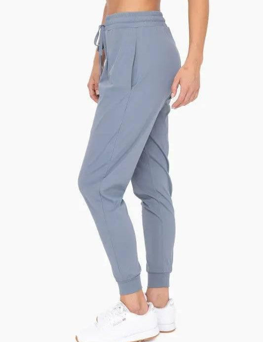 Silky pleated stretch jogger pants Lounge Pants