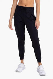 Silky pleated stretch jogger pants Lounge Pants