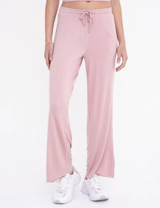 Mid-rise lounge terry pant Rose L Lounge Pants