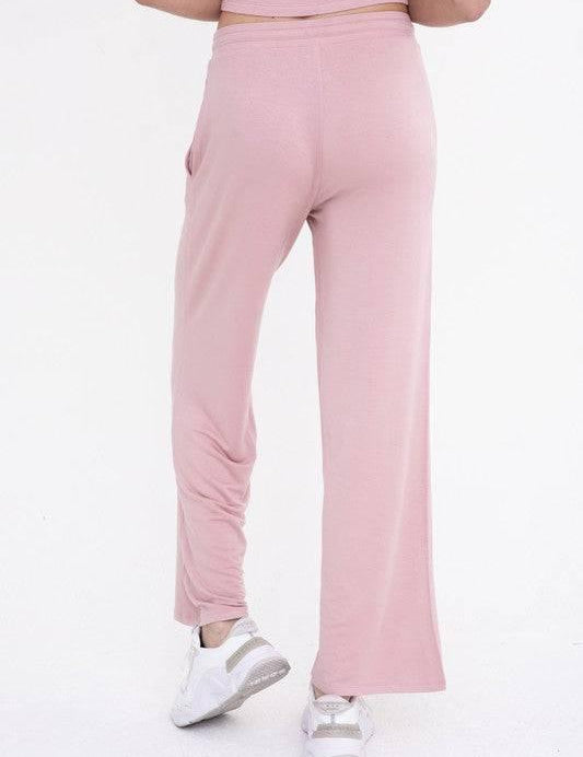 Mid-rise lounge terry pant Lounge Pants