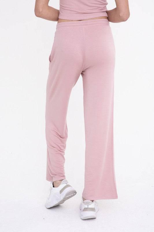 Mid-rise lounge terry pant Lounge Pants