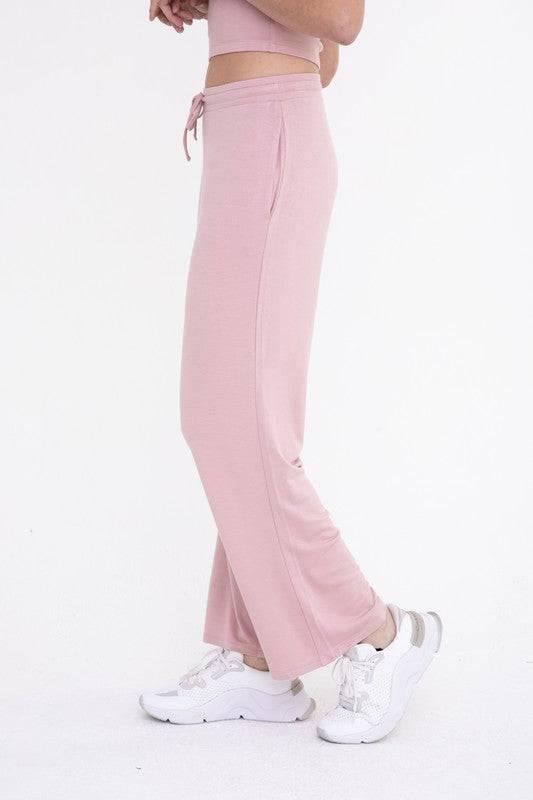 Mid-rise lounge terry pant Lounge Pants