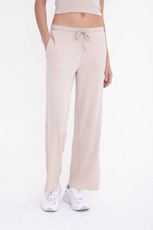 Mid-rise lounge terry pant Lounge Pants