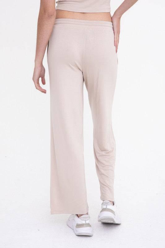 Mid-rise lounge terry pant Lounge Pants