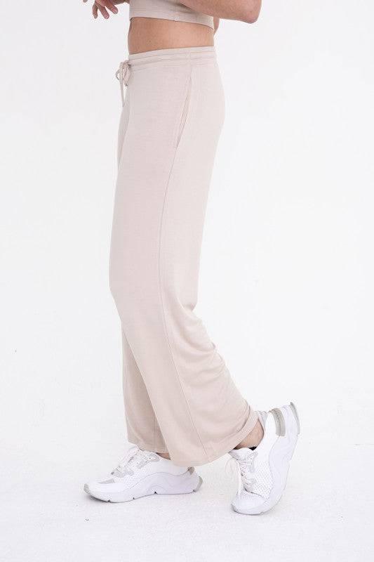 Mid-rise lounge terry pant Lounge Pants