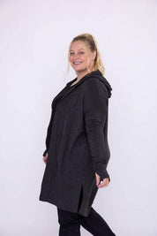 Mono b plus size hooded open cardigan Cardigans