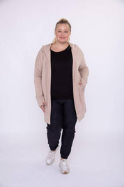 Mono b plus size hooded open cardigan Cardigans