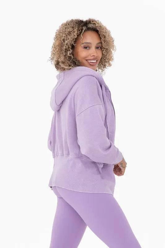 Mono B Blush Fleece ZIp Hoodie Hoodies