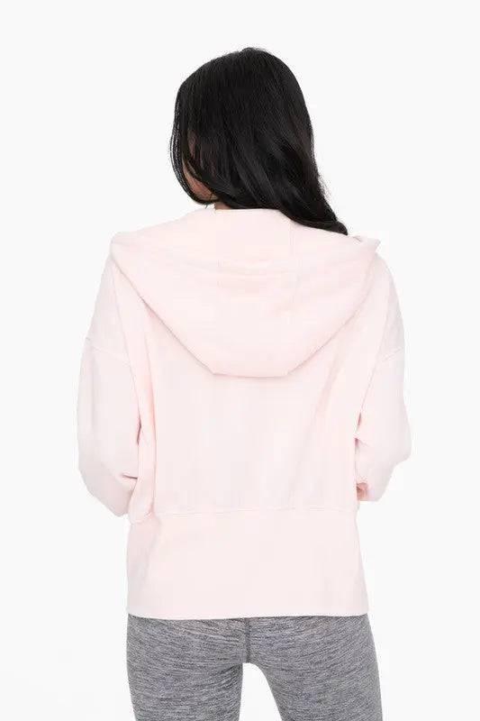 Mono B Blush Fleece ZIp Hoodie Hoodies