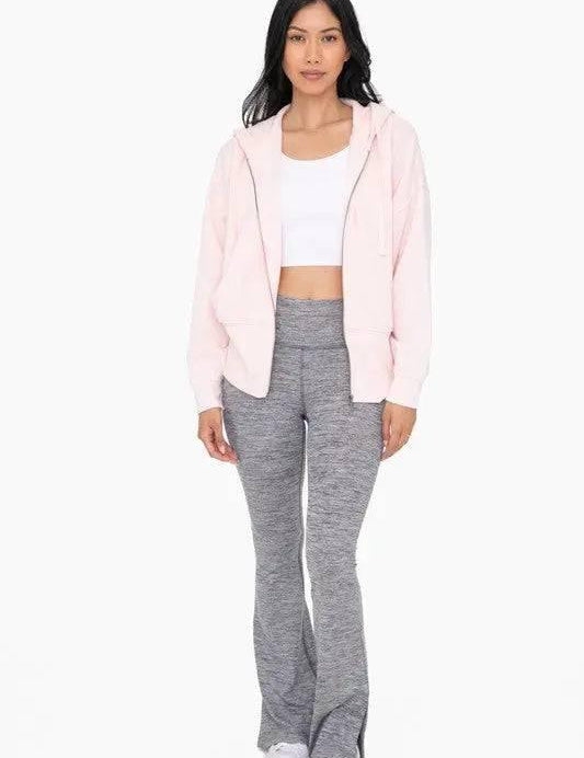 Mono B Blush Fleece ZIp Hoodie Hoodies