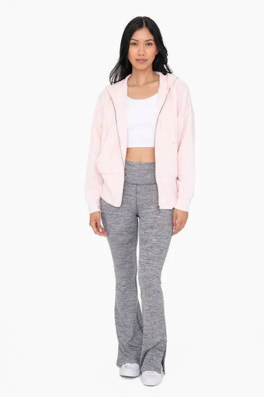 Mono B Blush Fleece ZIp Hoodie Hoodies