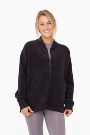 Mono B Cozy Microfleece Zip Jacket Coats & Jackets