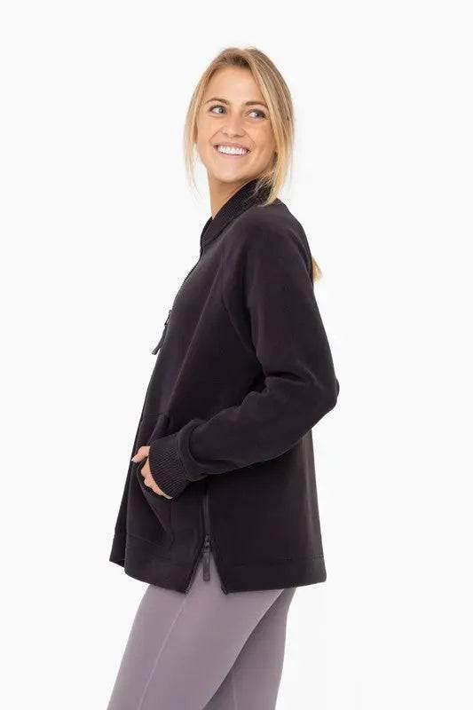 Mono B Cozy Microfleece Zip Jacket Coats & Jackets