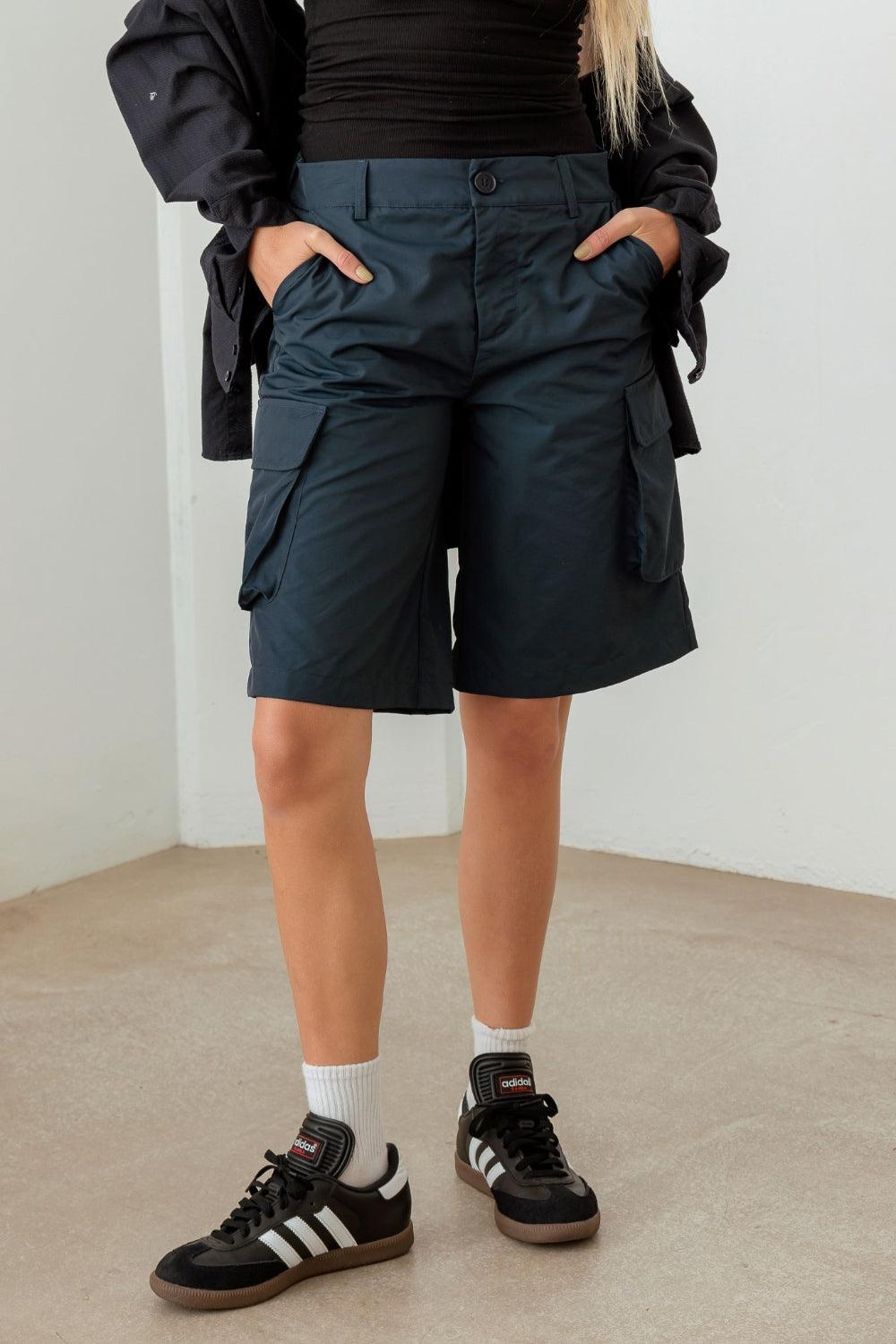 Navy Cargo Bermuda Shorts Shorts