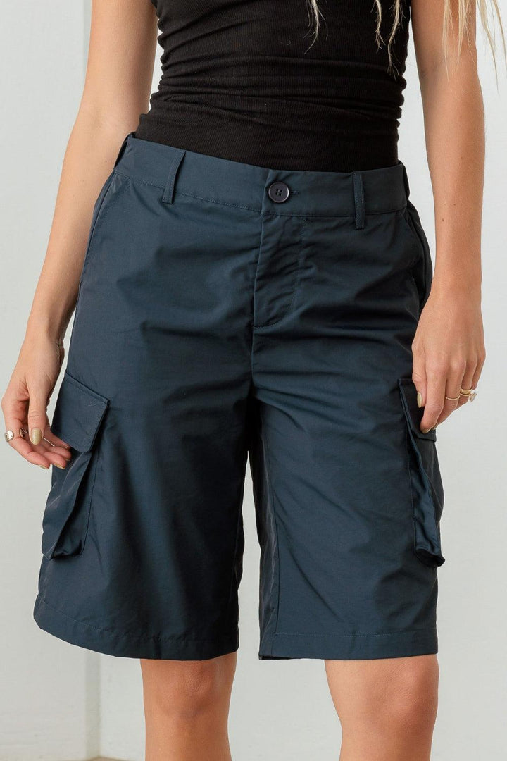 Navy Cargo Bermuda Shorts Navy Shorts