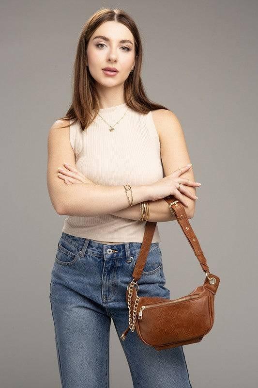 Vegan leather sling bag Handbags