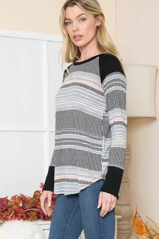 Womens striped lightweight sweater Sweaters