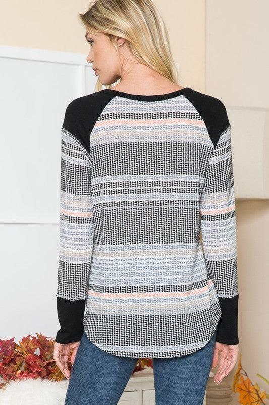 Womens striped lightweight sweater Sweaters