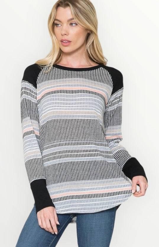 Womens striped lightweight sweater Sweaters