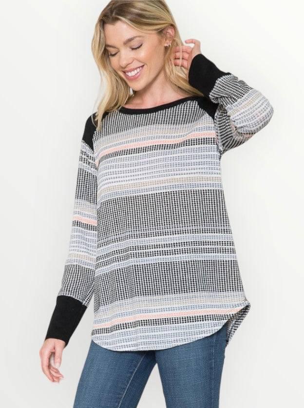 Womens striped lightweight sweater Sweaters