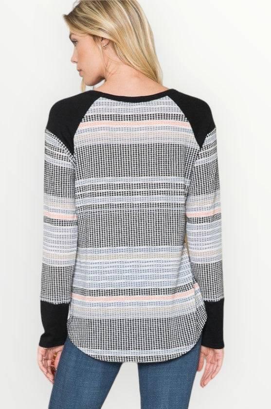 Womens striped lightweight sweater Sweaters