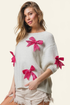 BiBi Sequin Bow Puff Sleeve Sweater - DAVERRI FASHIONS